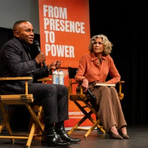 Rashad Robinson and Jane Fonda